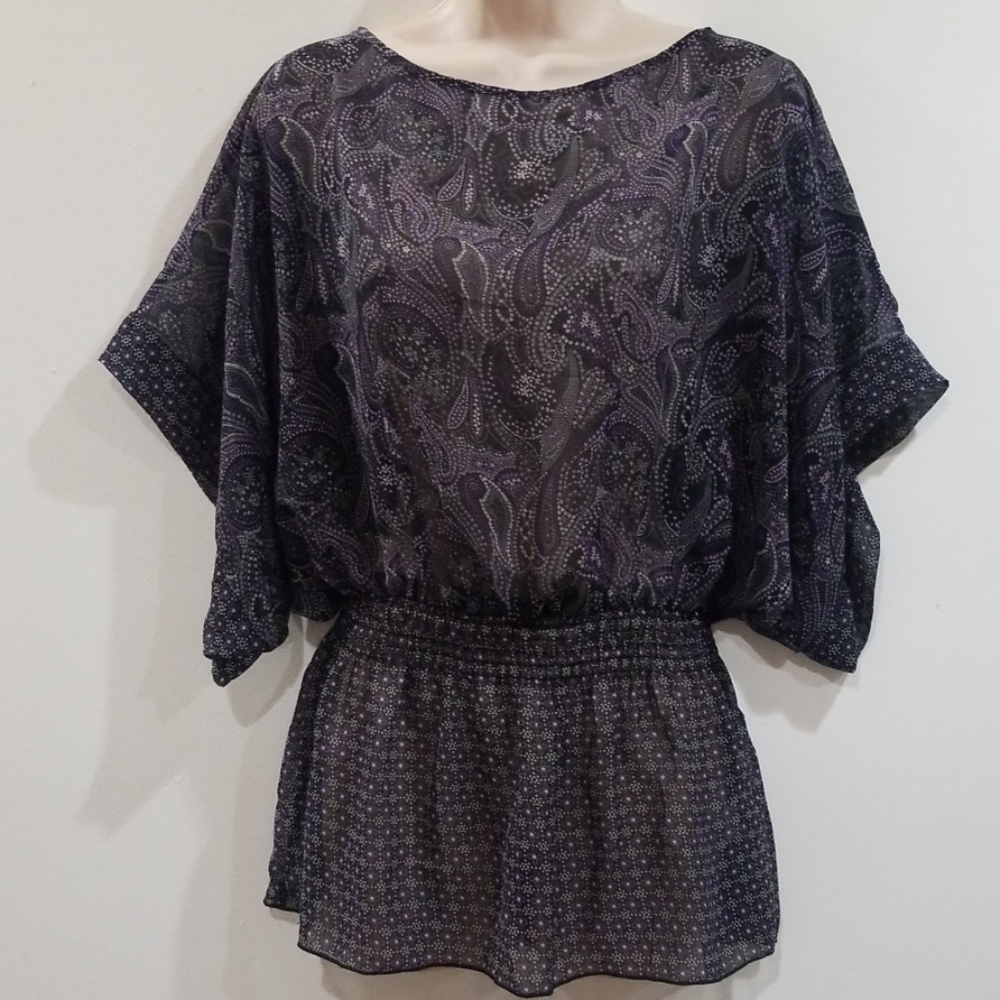 Miley Cyrus Max Azria women's purple blouse XL